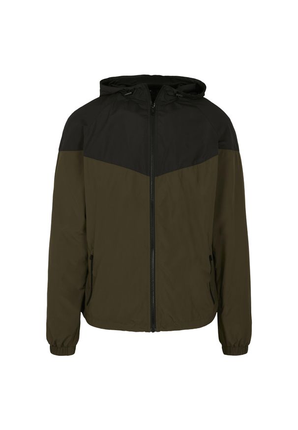 BUILD YOUR BRAND - Dwukolorowa Kurtka Windrunner Unisex Dla Dorosłych. Kolor: wielokolorowy, czarny, zielony