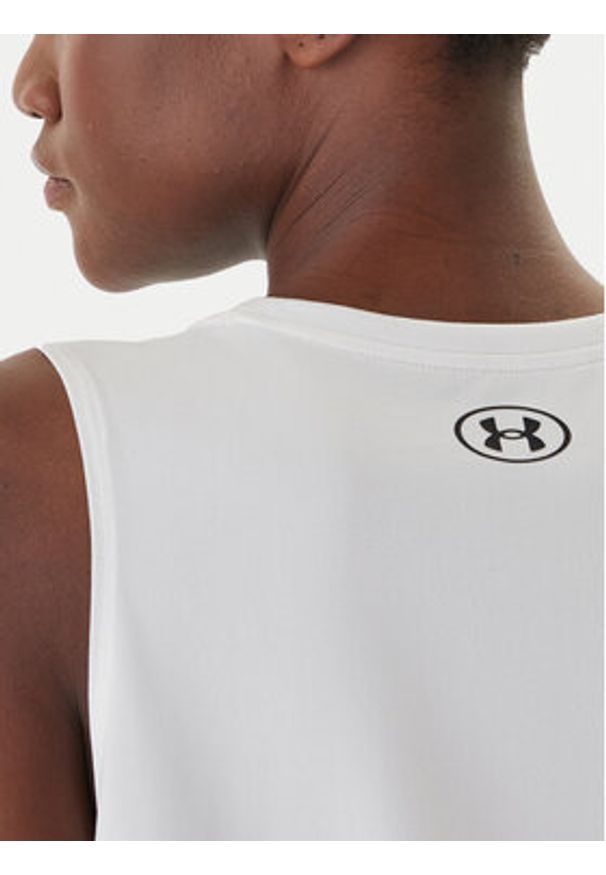 Under Armour Koszulka techniczna Tech™ 1383655 Biały Loose Fit. Kolor: biały. Materiał: syntetyk