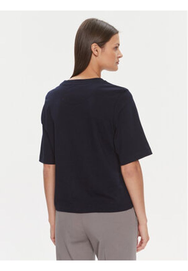 United Colors of Benetton - United Colors Of Benetton T-Shirt 3BL0E17G5 Granatowy Boxy Fit. Kolor: niebieski. Materiał: bawełna