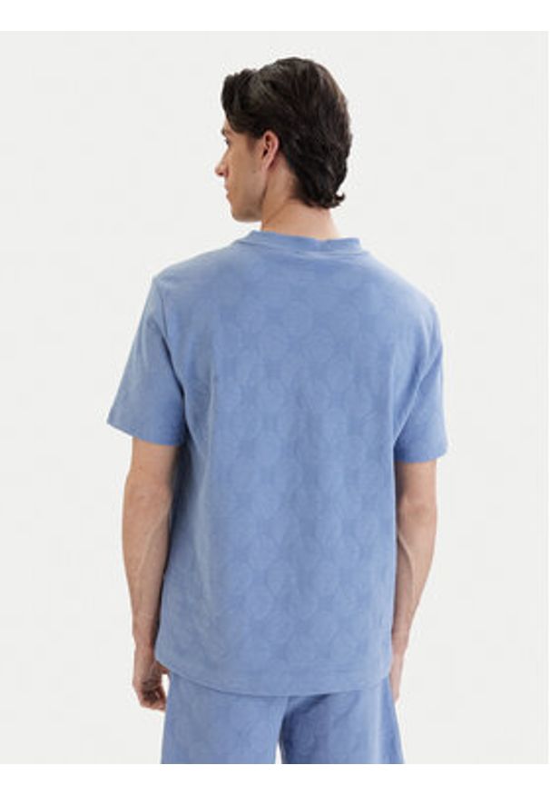 BOSS T-Shirt Member 50558867 Błękitny Relaxed Fit. Kolor: niebieski. Materiał: bawełna