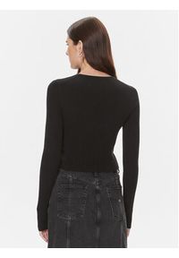 Calvin Klein Jeans Sweter Variegated J20J223233 Czarny Slim Fit. Kolor: czarny. Materiał: bawełna #4