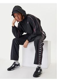 Kappa Spodnie dresowe 361W7JW Czarny Comfort Fit. Kolor: czarny. Materiał: syntetyk #8