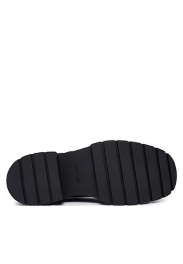 Calvin Klein Loafersy Chunky Loafer Tbar Pol Lth HW0HW03046 Czarny. Kolor: czarny. Materiał: skóra