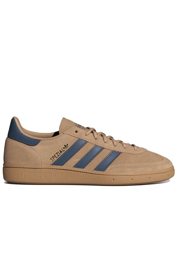 Adidas - Buty męskie adidas Handball Spezial JH5435 - beżowe. Okazja: na co dzień. Zapięcie: sznurówki. Kolor: beżowy. Materiał: zamsz, guma, skóra. Szerokość cholewki: normalna. Sport: piłka ręczna
