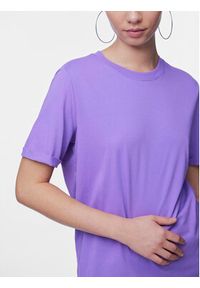 Pieces T-Shirt Ria 17086970 Fioletowy Regular Fit. Kolor: fioletowy. Materiał: bawełna #6