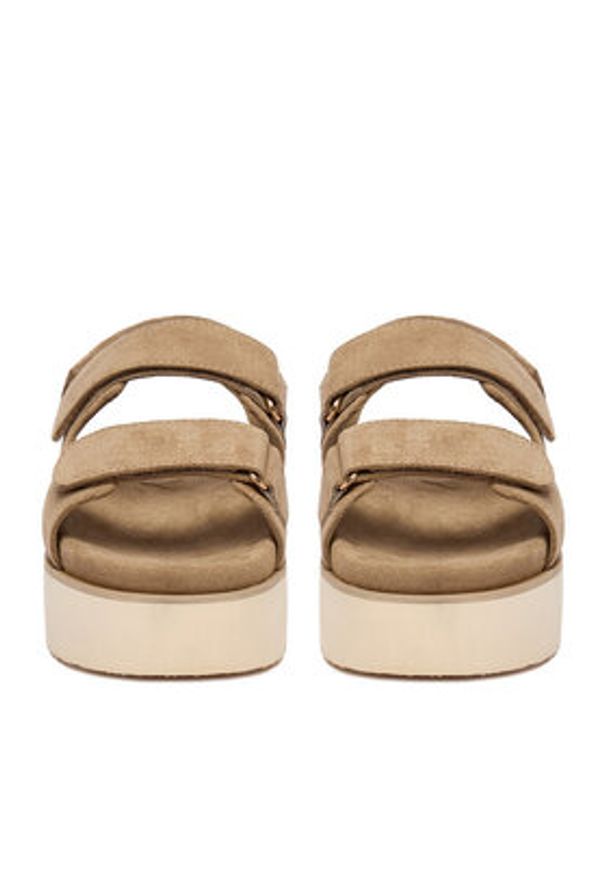 Roxy Sandały CWBEOB-HY22031-3 Beżowy. Kolor: beżowy. Materiał: materiał