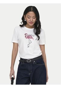 only - ONLY T-Shirt Kita 15367568 Biały Regular Fit. Kolor: biały. Materiał: bawełna #1