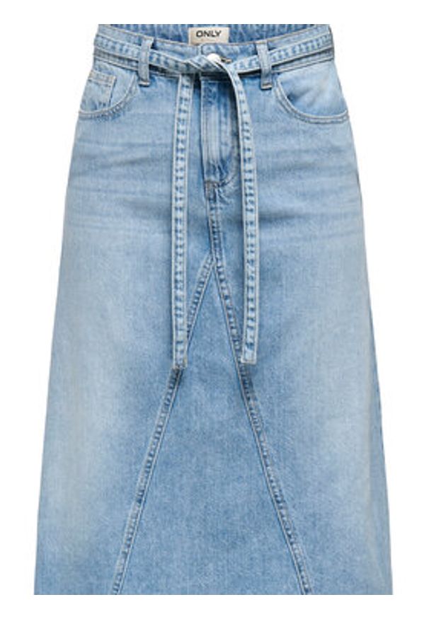 only - ONLY Spódnica jeansowa Sophia 15339020 Niebieski Regular Fit. Kolor: niebieski. Materiał: bawełna