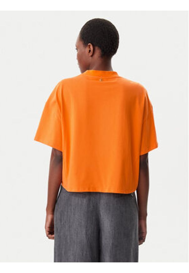 LOLA CASADEMUNT T-Shirt LS2515054 Pomarańczowy Relaxed Fit. Kolor: pomarańczowy. Materiał: bawełna