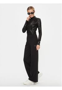 Calvin Klein Jeans Bluzka Logo Aop Long Sleeve Top J20J222988 Czarny Slim Fit. Kolor: czarny. Materiał: bawełna. Długość rękawa: długi rękaw #4