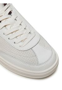 TOMMY HILFIGER - Tommy Hilfiger Sneakersy Heritage Sneaker Perf FW0FW08380 Biały. Kolor: biały. Materiał: zamsz, skóra