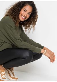 bonprix - Długi shirt z topem z mieszanki wiskozy. Kolor: zielony. Materiał: wiskoza. Długość: długie #2