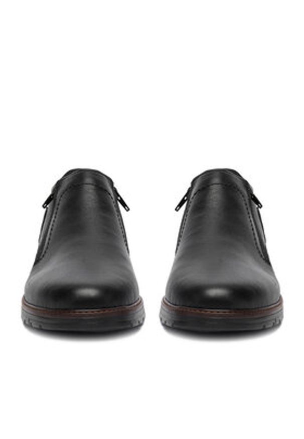 Rieker Półbuty CEO-10550-00 Czarny. Kolor: czarny. Materiał: skóra