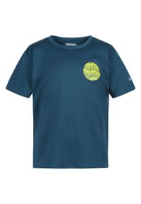 Regatta - T-shirt Dziecięca Z Motywem Wschodu Słońca Alvarado VIII. Kolor: wielokolorowy, niebieski, zielony