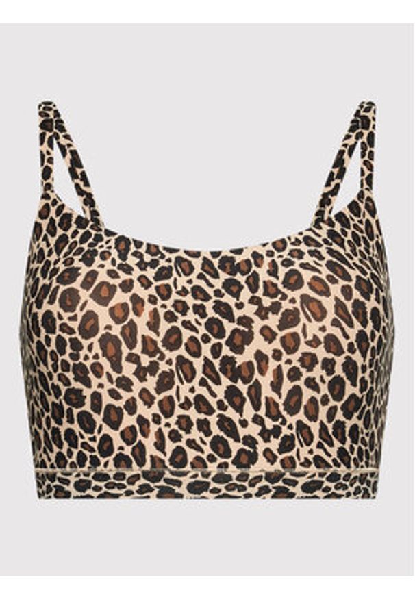 Chantelle Biustonosz top Soft Stretch C11D20 Brązowy. Kolor: brązowy. Materiał: syntetyk