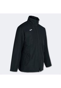 Kurtka sportowa wiatroszczelna dla dzieci Joma Trivor. Kolor: czarny. Materiał: poliester, polar. Sport: piłka nożna
