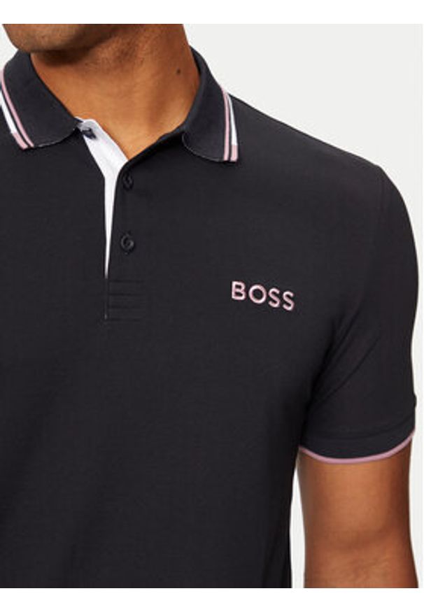 BOSS - Boss Polo Paddy Pro 50469102 Granatowy Regular Fit. Typ kołnierza: polo. Kolor: niebieski. Materiał: bawełna, syntetyk