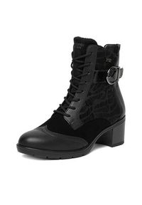 Remonte Trzewiki D2A77-02 Czarny. Kolor: czarny. Materiał: skóra #6