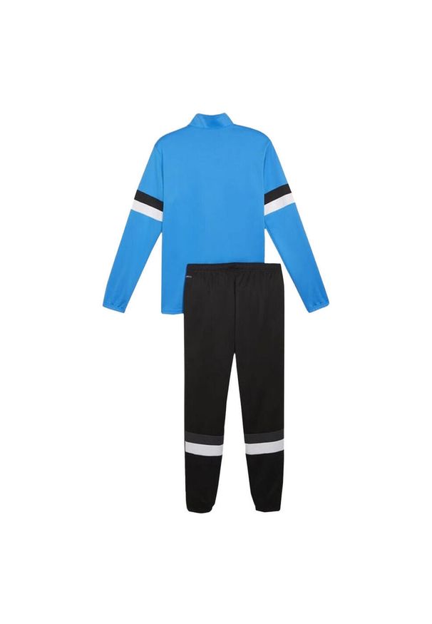 Puma - Dres Męski Team Rise. Kolor: czarny, niebieski, wielokolorowy. Materiał: dresówka