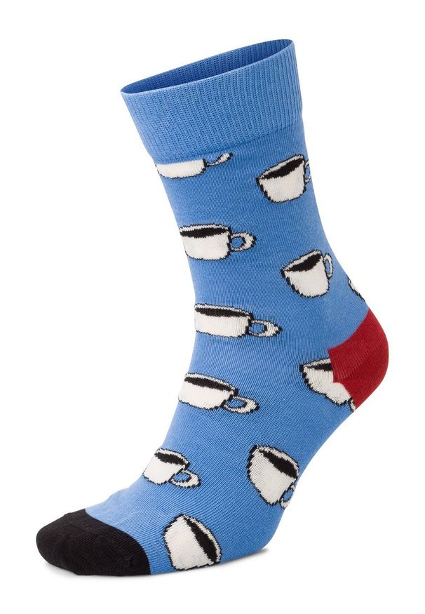 Happy-Socks - Happy Socks Skarpety Mężczyźni Bawełna niebieski wzorzysty, 36-40. Kolor: niebieski. Materiał: bawełna. Wzór: kolorowy