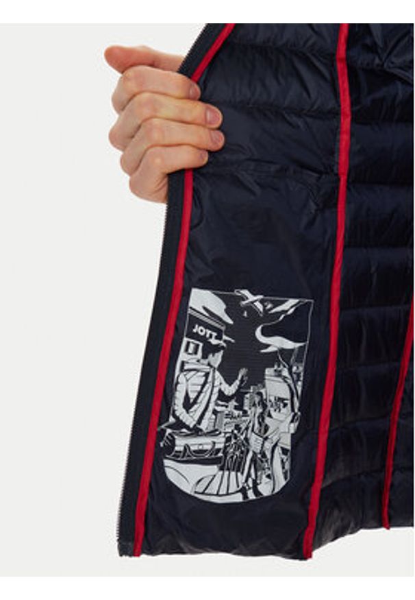 Jott Kurtka puchowa Cha P000WDOW02 Granatowy Slim Fit. Kolor: niebieski. Materiał: syntetyk