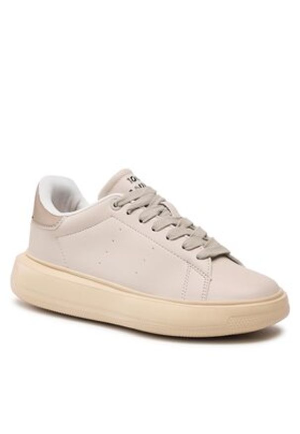 Save The Duck Sneakersy DY1243U REPE16 Beżowy. Kolor: beżowy. Materiał: skóra