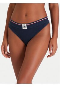 TOMMY HILFIGER - Tommy Hilfiger Stringi UW0UW06063 Granatowy. Kolor: niebieski. Materiał: bawełna #1