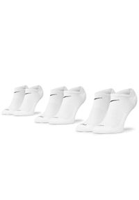 Nike Zestaw 3 par niskich skarpet unisex SX7840 100 Biały. Kolor: biały. Materiał: materiał #1
