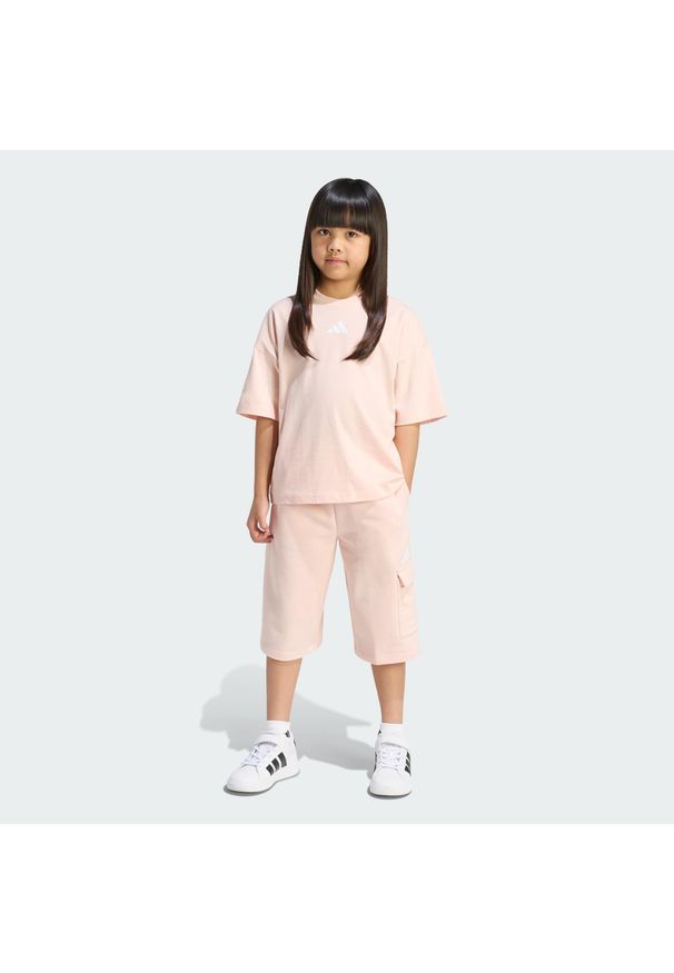 Adidas - Zestaw Koszulek Tiro_Nster. Okazja: na uczelnię. Kolor: różowy, wielokolorowy, biały. Materiał: dresówka. Styl: sportowy