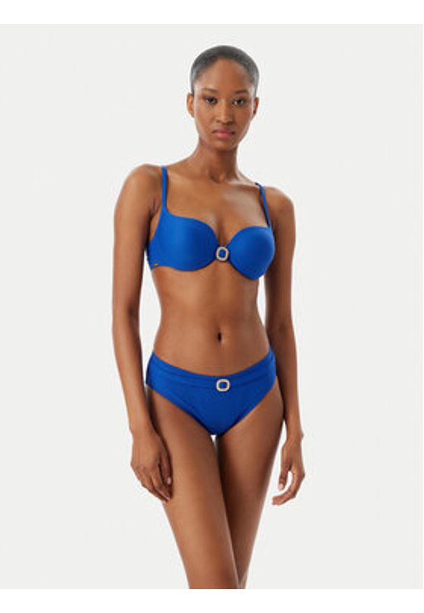 SELMARK - Selmark Dół od bikini BN302 Niebieski. Kolor: niebieski. Materiał: syntetyk