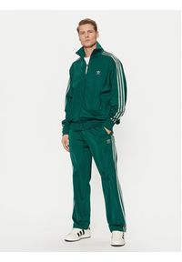 Adidas - adidas Bluza adicolor Classics Firebird JP2543 Zielony Loose Fit. Kolor: zielony. Materiał: syntetyk