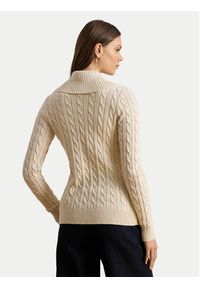 Lauren Ralph Lauren - LAUREN RALPH LAUREN Kardigan 200P03473003 Beżowy Regular Fit. Kolor: beżowy. Materiał: bawełna #5