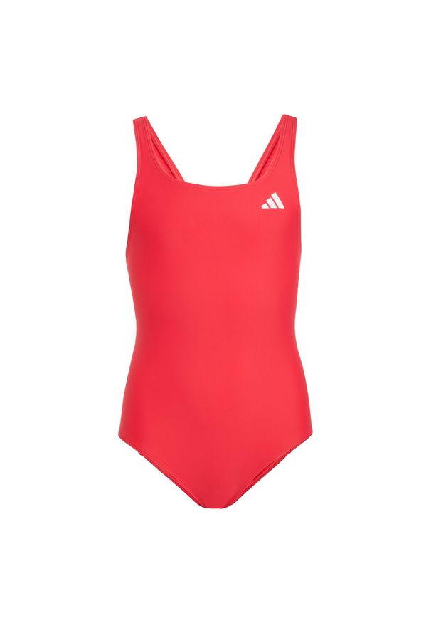 Adidas - Kostium do pływania V-back Swimsuit Kids. Kolor: czerwony