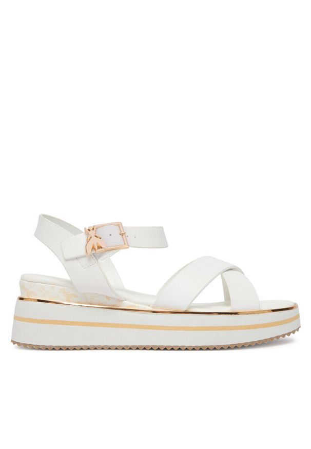Patrizia Pepe Sneakersy PPJ394.06 Biały. Kolor: biały. Materiał: skóra
