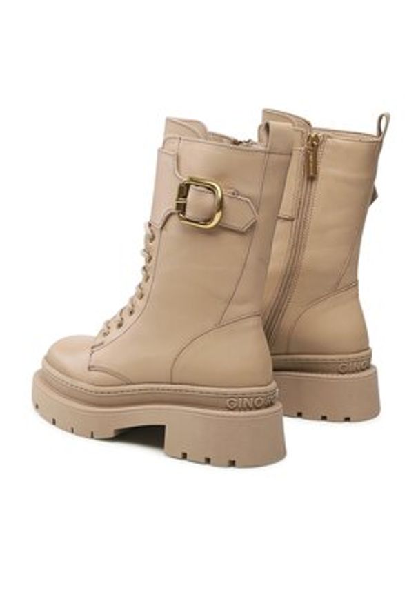 Gino Rossi Trapery 222FW105 Beżowy. Kolor: beżowy. Materiał: skóra