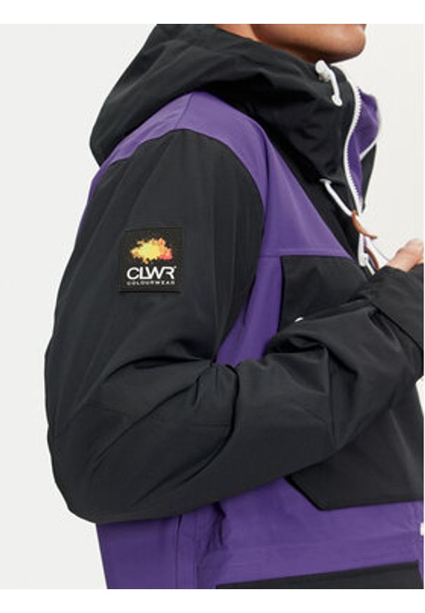 Colourwear Kurtka snowboardowa Essential Anorak 7010293 Fioletowy Regular Fit. Kolor: fioletowy. Materiał: syntetyk. Sport: snowboard