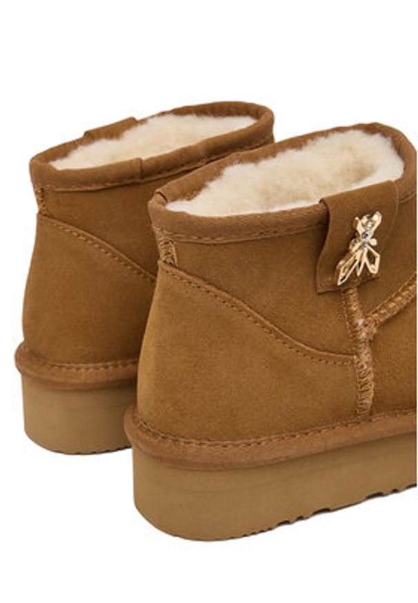 Patrizia Pepe Śniegowce PPJ989.24 Brązowy. Kolor: brązowy. Materiał: skóra, zamsz