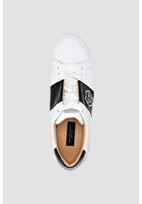 Philipp Plein - PHILIPP PLEIN Białe sneakersy Leather Lo-top. Kolor: biały #3