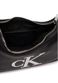 Calvin Klein Torebka Bold Ck Small Shoulder Bag LV04F3230G Czarny. Kolor: czarny. Materiał: skórzane #4