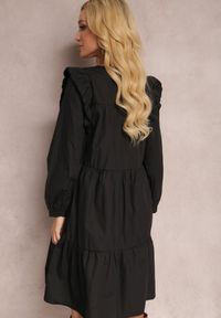 Renee - Czarna Sukienka Rosanhi. Kolor: czarny. Typ sukienki: trapezowe. Długość: mini #2