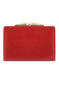 Wittchen - Damski portfel skórzany z herbem na bigiel. Kolor: czerwony. Materiał: skóra #2