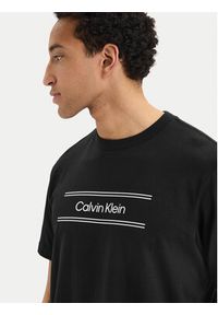 Calvin Klein T-Shirt SS 20s EU LV04LG813G Czarny Regular Fit. Kolor: czarny. Materiał: bawełna #2