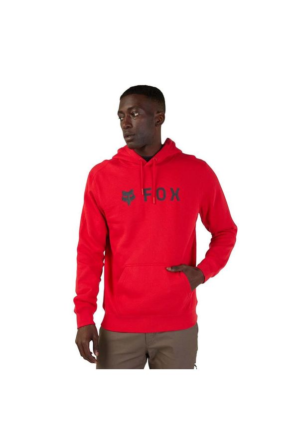 FOX - Bluza z kapturem męska Fox Absolute Fleece Po. Typ kołnierza: kaptur. Kolor: czerwony