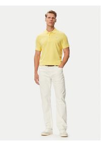 Beverly Hills Polo Club Polo P-SS26M-P42560_BBU Żółty Regular Fit. Typ kołnierza: polo. Kolor: żółty. Materiał: bawełna #5