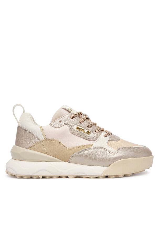 Replay - REPLAY Sneakersy Field W GWS9H .000.C0012L Złoty. Kolor: złoty. Materiał: skóra