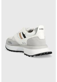 BOSS sneakersy Jonah kolor biały 50481016. Nosek buta: okrągły. Zapięcie: sznurówki. Kolor: biały. Materiał: guma. Obcas: na platformie #2