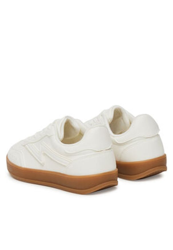 DeeZee Sneakersy AM25219 Biały. Kolor: biały. Materiał: skóra
