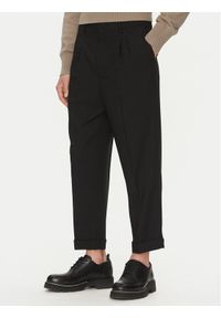 AMI PARIS - AMI Paris Chinosy HTR111.WV0066 Czarny Regular Fit. Kolor: czarny. Materiał: wełna #1