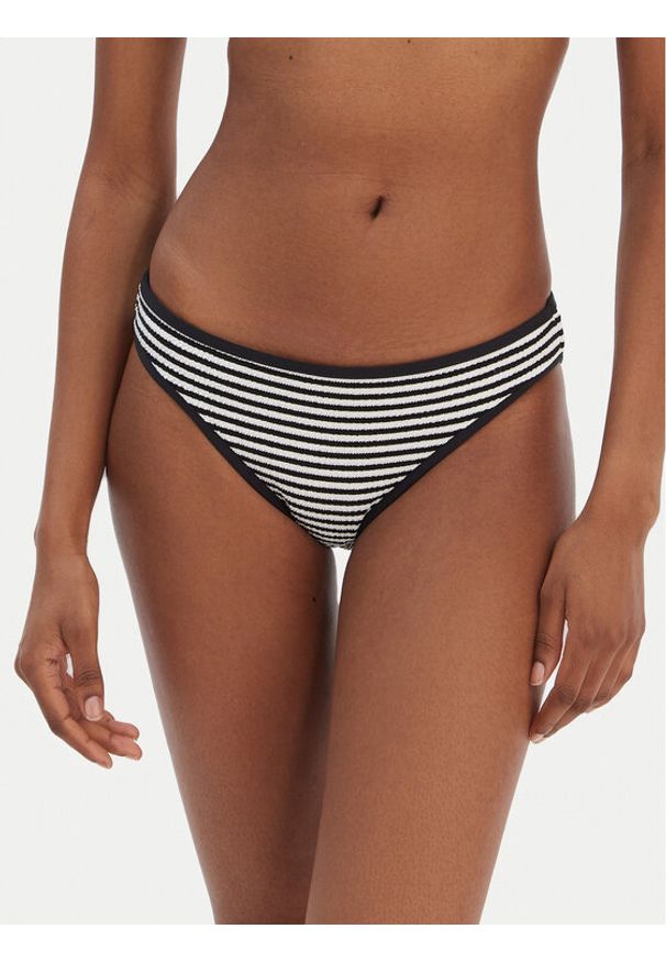 Seafolly Dół od bikini Clubhouse 40316-281 Czarny. Kolor: czarny. Materiał: syntetyk