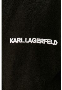 Karl Lagerfeld - Szlafrok. Kolor: czarny. Materiał: materiał. Wzór: gładki #2